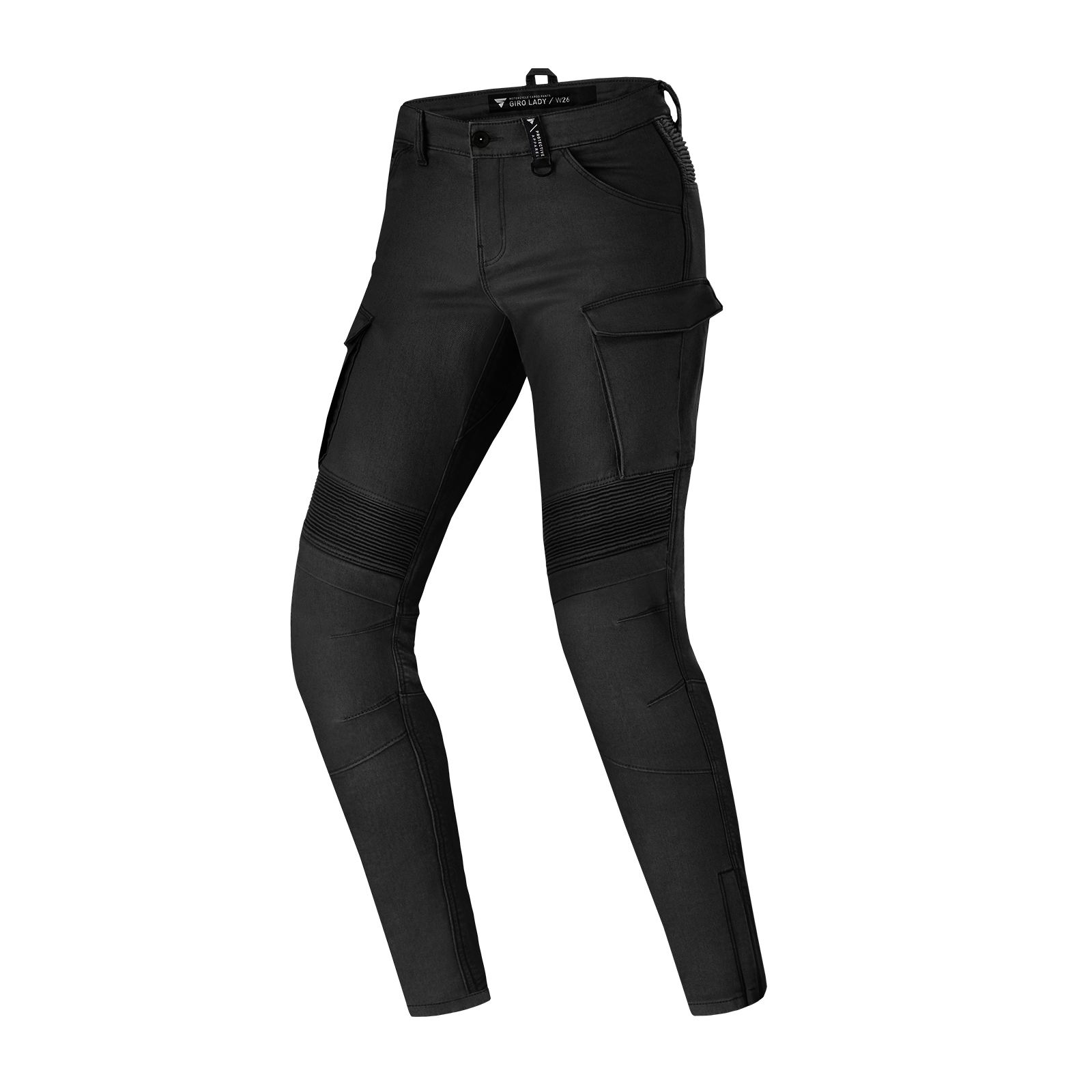  SHIMA Giro 2.0 Lady Motorcycle Pants for Women - Elastic, Slim  Fit, Cargo Biker Trousers Womens with DuraQL Layer, CE Knee and Hip Armor  Pads, Side Pockets (Black, 32) : Clothing